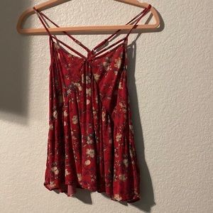 Pink flower pint shirt